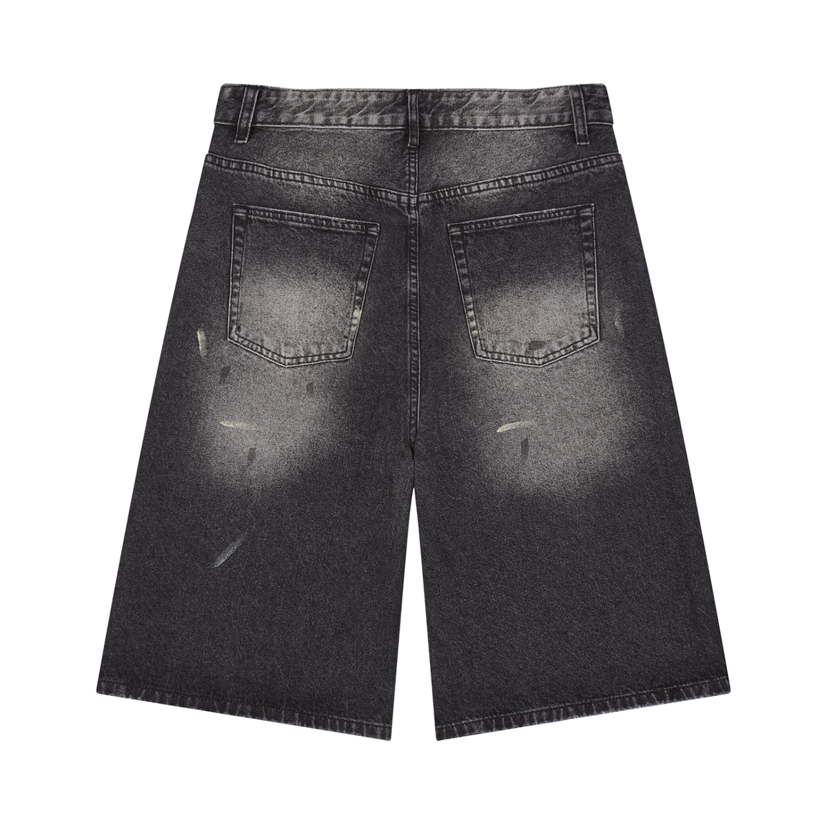 BLANK MENS WIDE DENIM SHORTS