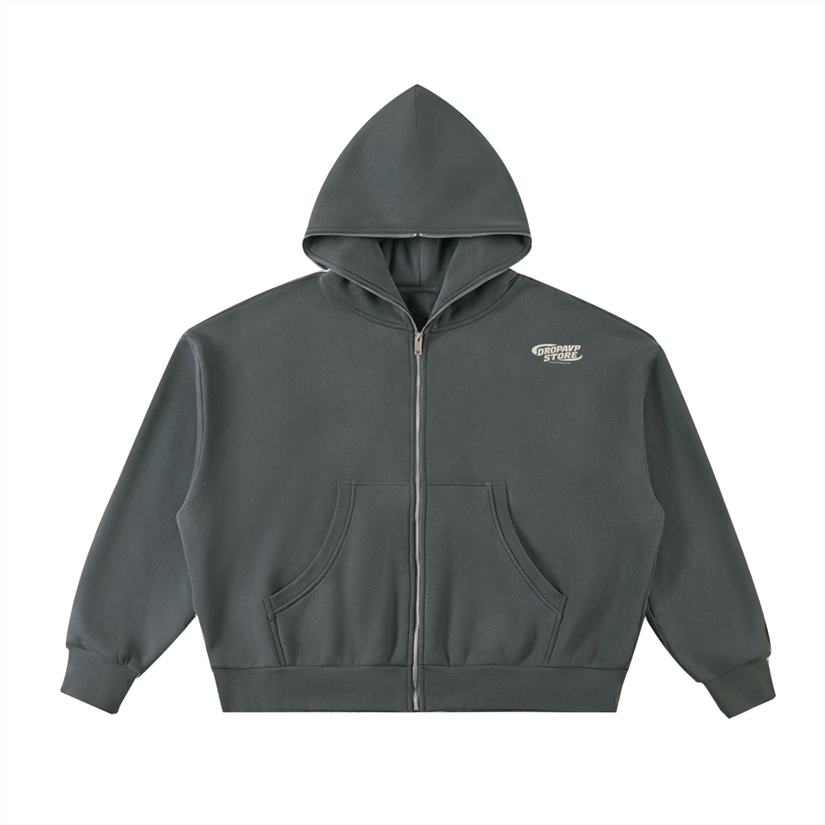 GENERIC FULL-ZIP BOXY HOODIE