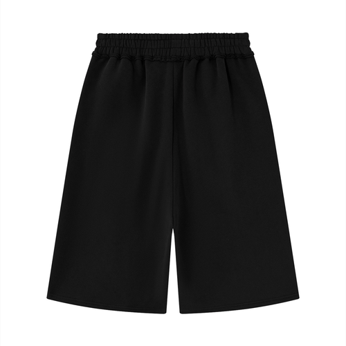 BLANK RAW EDGE FLEECE SHORTS