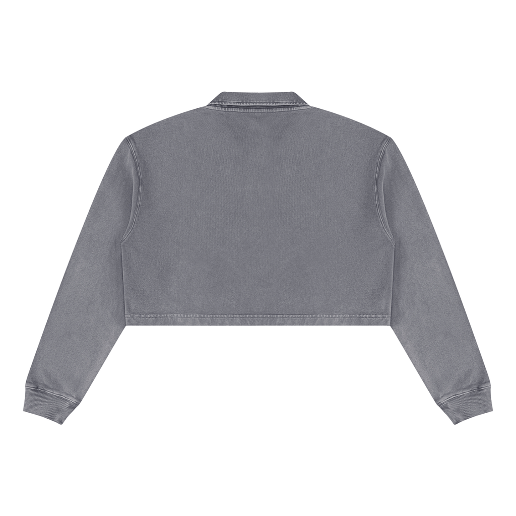 BLANK WOMENS VINTAGE CROP SWEATSHIRT