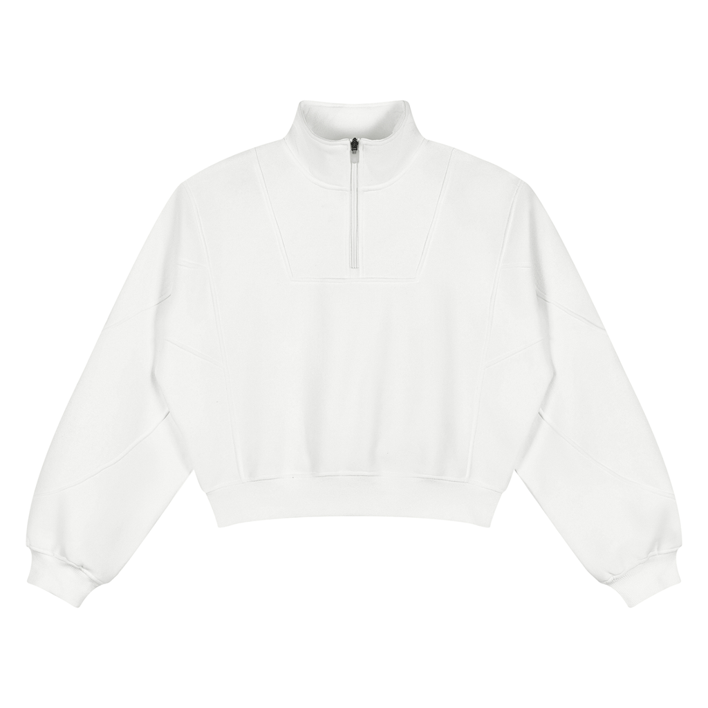 BLANK WOMENS 1/4-ZIP SWEATSHIRT