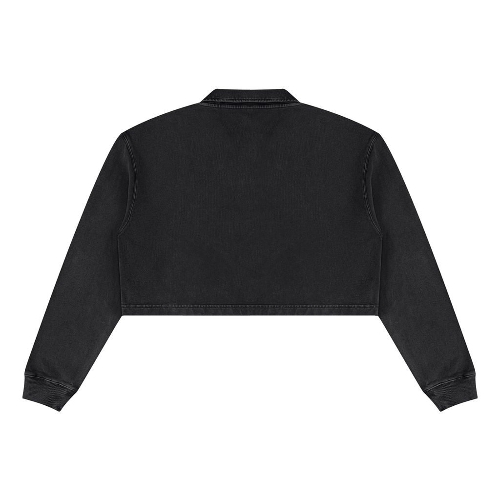 BLANK WOMENS VINTAGE CROP SWEATSHIRT