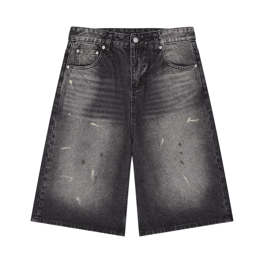 BLANK MENS VINTAGE WIDE DENIM JORTS