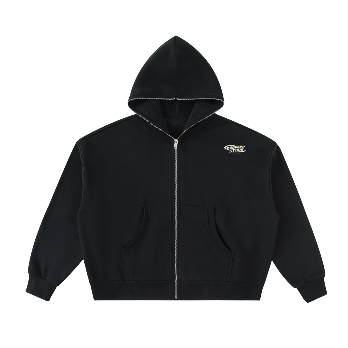GENERIC FULL-ZIP BOXY HOODIE